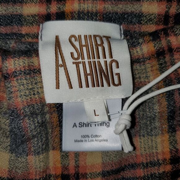 A Shirt Thing 100% Cotton Griffin Flannel Pants Brown Multi Plaid Large NWT - Picture 6 of 11